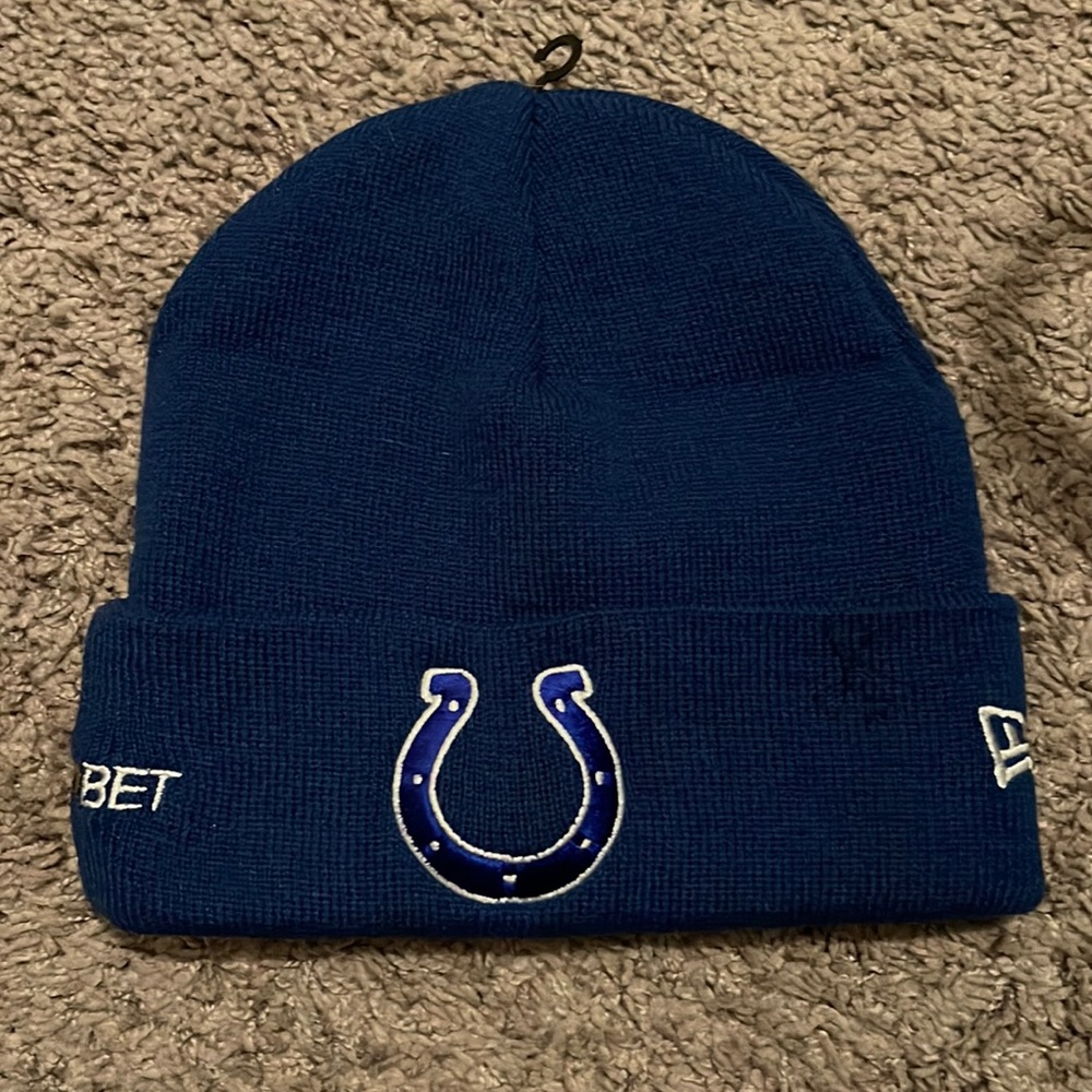 Blue colts beanie